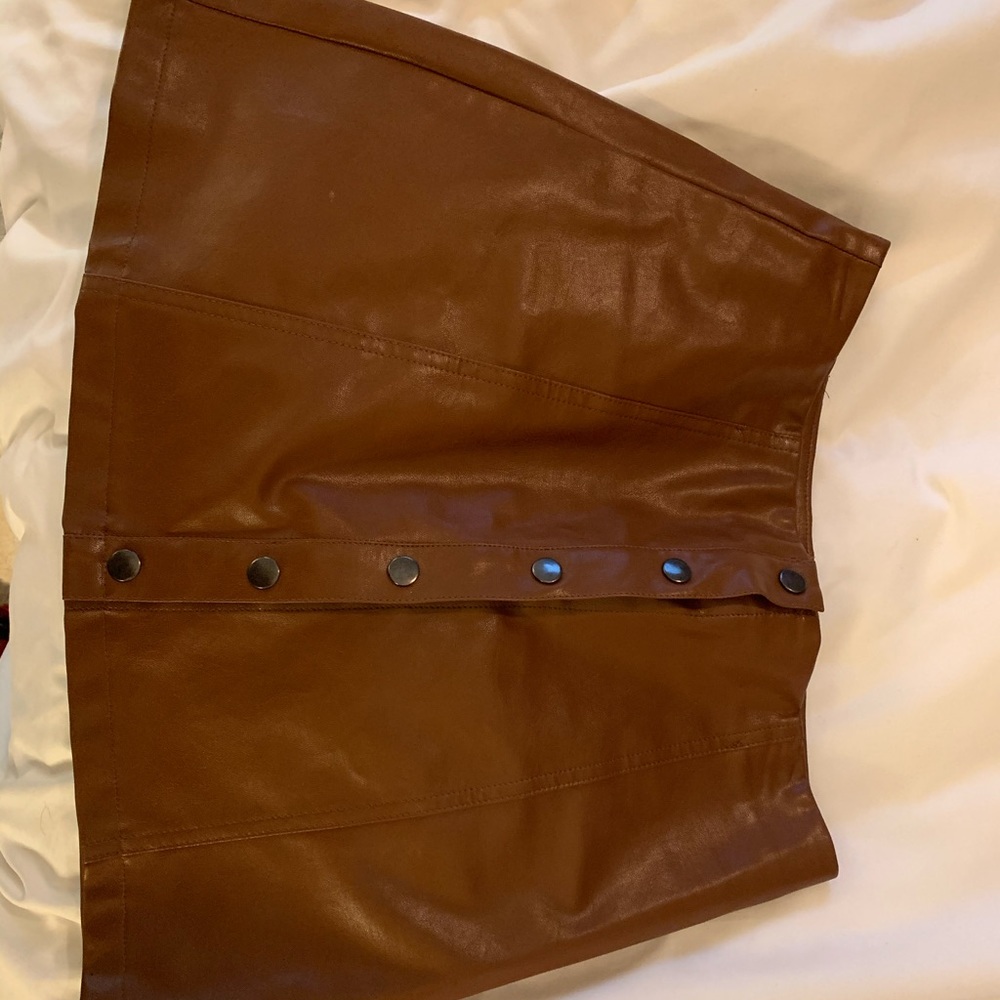 Leather skirt